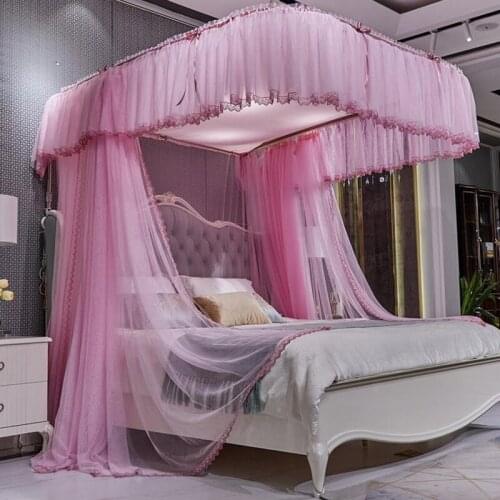 TTU-Type Track Household Bed Curtain Mosquito Net 2021 New High-End Summer Floor-Type Dust-Proof Mosquito Expansion