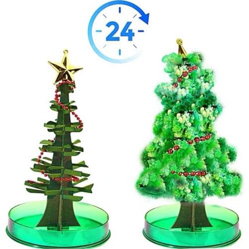 Magic Plants Growing Christmas Tree DIY Magic Growing Tree Your Own Fun Xmas Gift Toy Novelty Christmas Tree Set Home Decoration