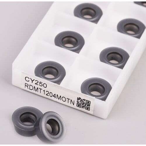 10pcs high quality Cutting insert RDMT1204 MOTN CY250 carbide milling blade External turning tool Turning inserts CNC Lathe tool