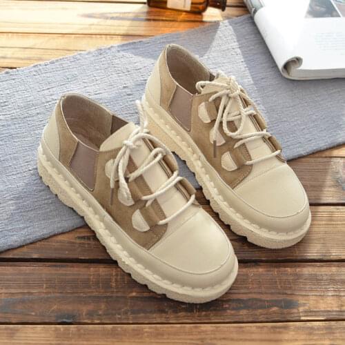 Flat Shoes Women All-match Soft Sole Comfortable Shoes Color Matching Womens Shoes Single Shoes Women Low-top Shoes Women