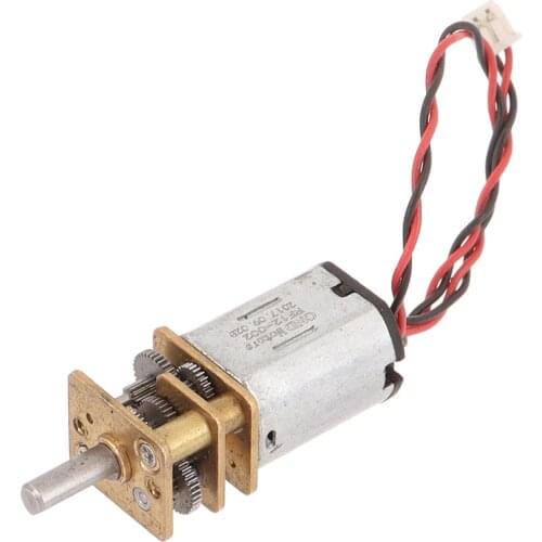 1PCS DC 3V-12V 60RPM Slow Speed Micro Mini N20 Full Metal Gearbox Gear Reducer Motor