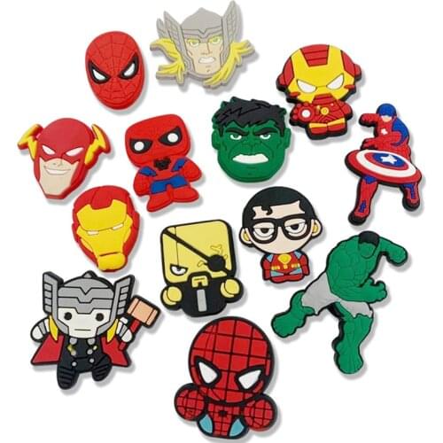 1 Pcs Shooting Star PVC Shoe Charms Bee Heart Decoration Accessories Cartoon Anime Shark Buckle Camp for Kids Gift Croc Jibz