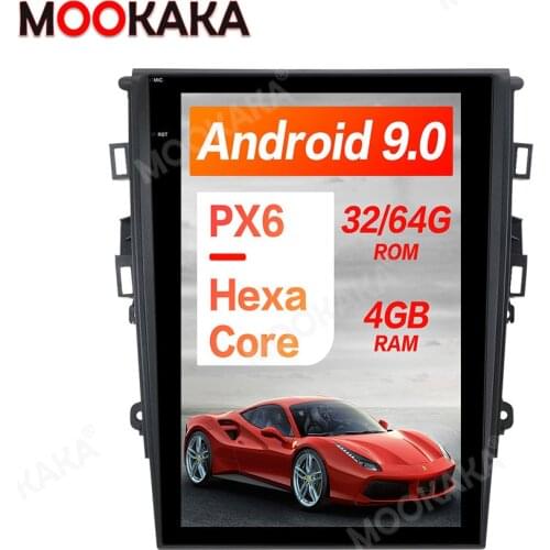4GB+128GB android 9.0 PX6 Tesla style For Ford Mondeo Fusion MK5 2013-2018 Android 9 Unit Car Multimedia Player GPS Radio Stereo
