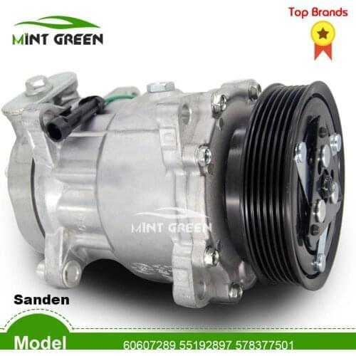 For free shipping compressor 60607289 55192897 578377501 60813335 71781777 71721747 for Sanden Lancia Alfa Romeo Fiat MASERATI