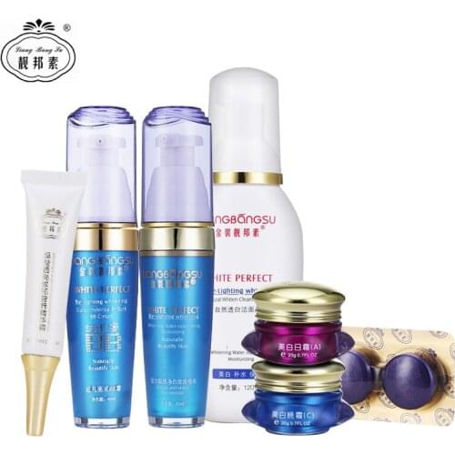 Free shipping liangbangsu whitening freckle remove moisturizing cream set