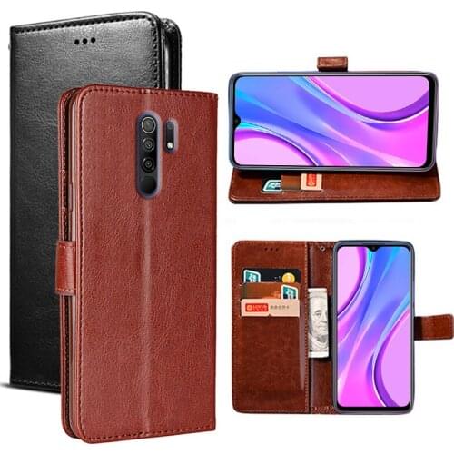 Phone Case For Xiaomi Poco M2 Pro Protective Cover Luxury PU Flip Leather Magnetic Case For Pocophone M2 Pro Protector Shell Bag
