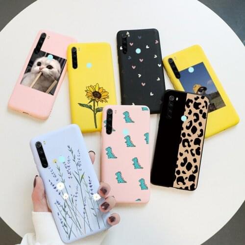 Case For Xiaomi Redmi Note 8 8T Cases Soft Silicone TPU Covers For Xiaomi Redmi note8 note8t Cute Cartoon Cat Animal Fundas Etui