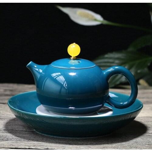 Dehua ceramics Kung Fu tea set travel tea sets kiln beauty pot with tea tray