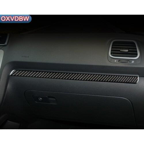 For volkswagen scirocco R LHD RHD Accessories 2009-2016 Carbon Fiber Interior Car Dashboard Decoration Strip Car-Styling Sticker