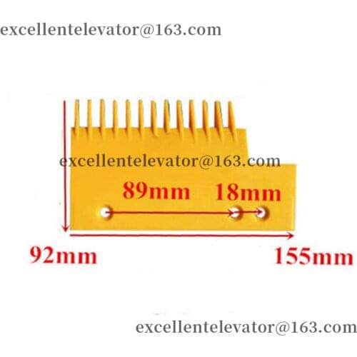 S655B6 S655B009H02 Plastic Comb Use for Hyundai Escalator Color Yellow 1 Pack=5 Pieces