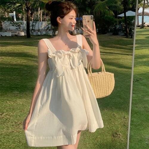 Kawaii Girl White Summer Dresses