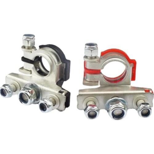 1Pair 12V 24V Automotive Car Top Post Battery Terminals Wire Cable Clamp Terminal Connectors Car Accessories Battery Charger Car