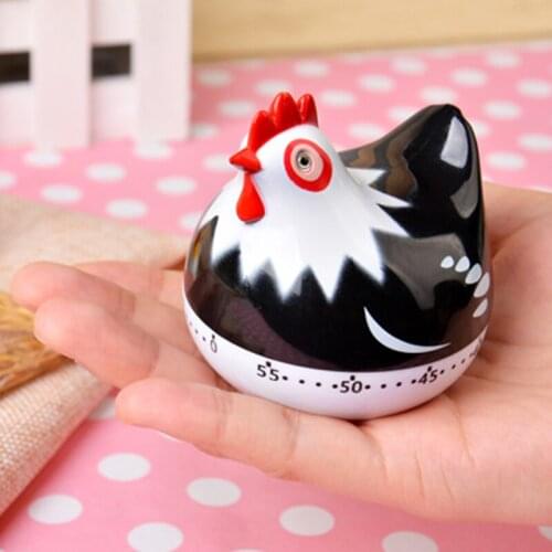 Chick Mechanical Time Counter Kitchen Timer Clock Cute Hen Shape Cooking Countdown Baking Cooking Countdown tools Supplies P20