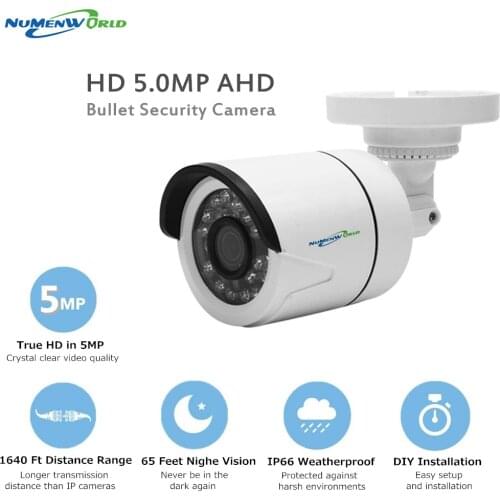 Mini AHD Camera Surveillance Infrared Camera 1080P 2.0MP/5MP AHD CCTV Camera Security Outdoor Bullet Cameras