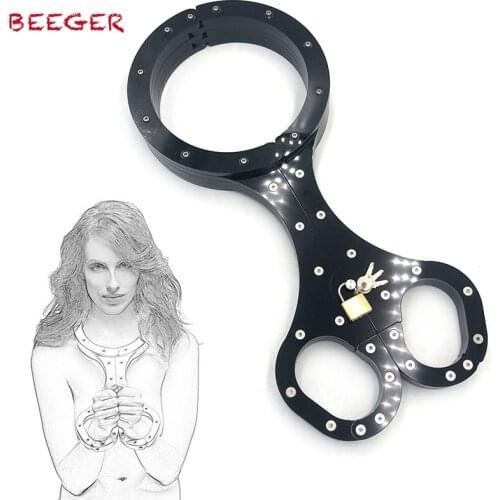 BEEGER Black Crystal Bondage Fiddle Slave BDSM Toys Restraints Set for Adults, rigid Fiddle,Bondage Fiddle