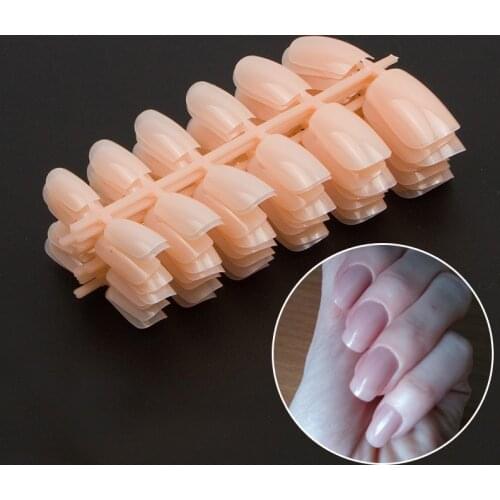 120pcs/pack Short Full Cover False Nails Square Acrylic Nail Tips 10 Sizes Press on Nails For DIY Salon Fake Nail Art Designs