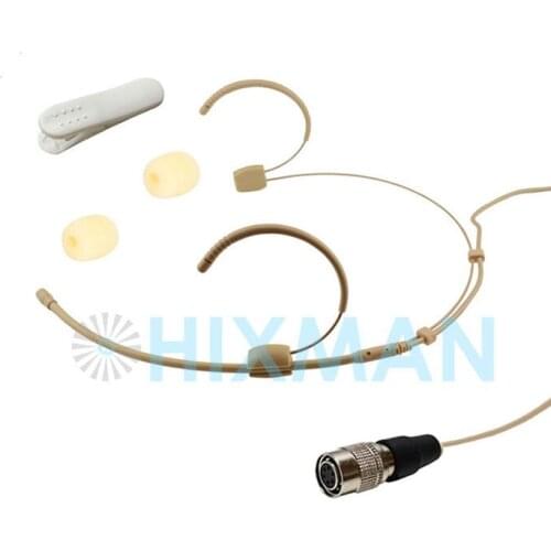 HIXMAN 4020-SA Omni Headset Head-Mounted Headworn condenser Microphone For For SAMSON BT3 CT2 TX-3 UT4 UT5 UT6 Wireless System