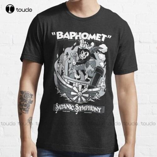 New Vintage Cartoon Baphomet - Steamboat Baphy - Occult - Satanic Symphony T-Shirt Cotton Tee Shirt S-3Xl