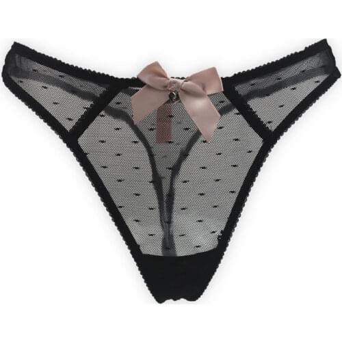 New Fashion Lace Bow Decoration Comfortable Sexy Thong/Panties/G-string for Women/female/lady, Vogue Underwear Lingerie BR003