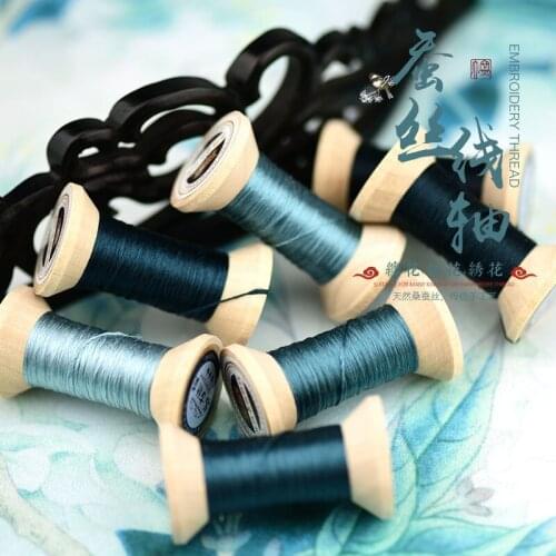 New Item Chinese 100% Silk Embroidery Thread Yarn embroidery floss for Sewing Article Wooden packing