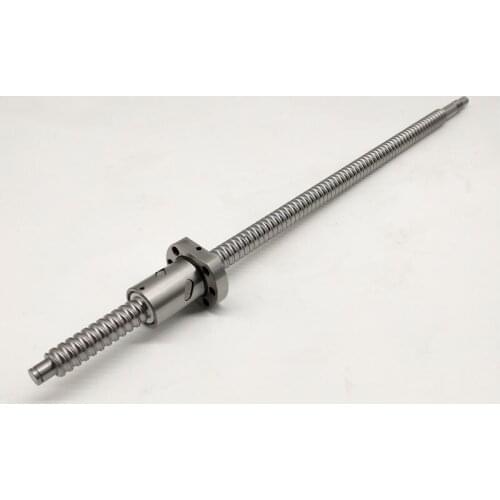 BallScrew RM1605 850mm ball screw C7 with SFU1605-4 flange single ball nut BK/BF12 end machined CNC Parts
