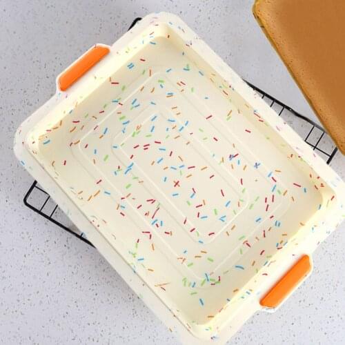 Silicone Cake Square Shape Mold Kitchen Bakeware DIY Desserts Baking Mold Mousse Cake Moulds Baking Pan Tools