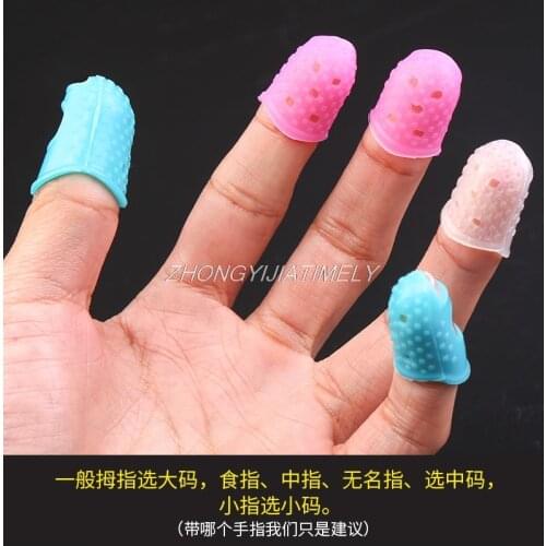 Silicone rubber finger cover, fingertip cover, finger slip tool.10PCS/lot