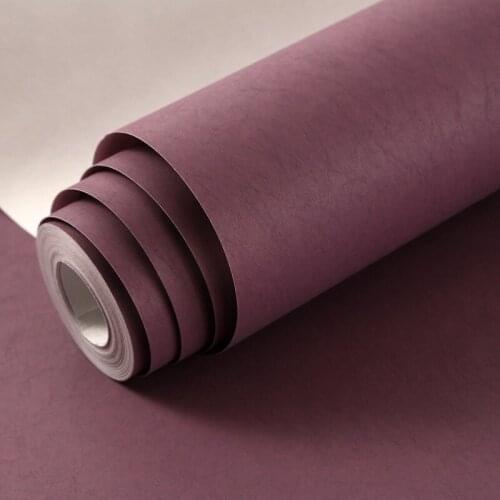 Modern Wall Papers Home Decor Solid Color Wallpaper Pink Purple Wallpapers Decorative for Bedroom Living Room papel de pared