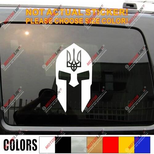 Spartan Sparta Mask Ukraine Decal Sticker Car Vinyl Ukrainian pick size color