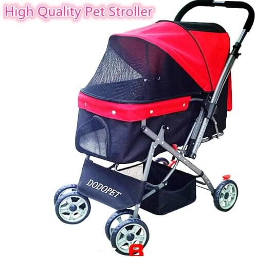 Super large folding pet gear for large dog within 30KG four wheel folded Pet Stroller/Dog Strollers