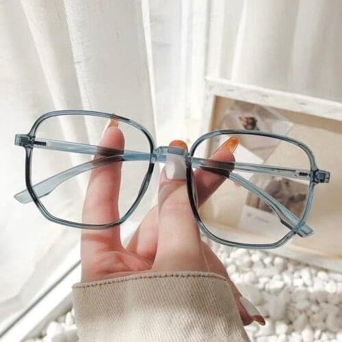 Vintage Polygon Irregular Women Prescription Eye Glasses Frame Metal Computer Men Anti Blue Light Eyewear Eyeglasses 2021