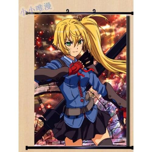 Japanese Anime Million Arthur: Arcana Blood Iai & Zex Siegfried & Riesz & Iori Yagami Home Decor Wall Scroll Poster Pictures