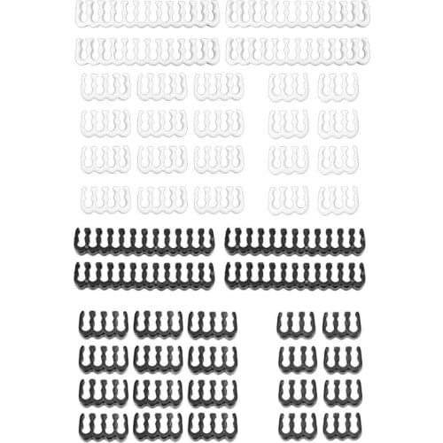 1Set 24Pin x 4 8Pin x 12 6Pin x 8 PP Cable Comb Clamp/Clip/Dresser for 3.4mm Sleeved Cables Power Supply Connector Black