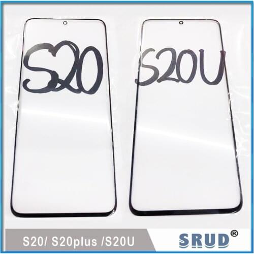 1pcs For Samsung Galaxy S20 / S20 Plus / S20 Ultra Front Outer Screen Glass Lens Touch Panel Replacement Repair Parts