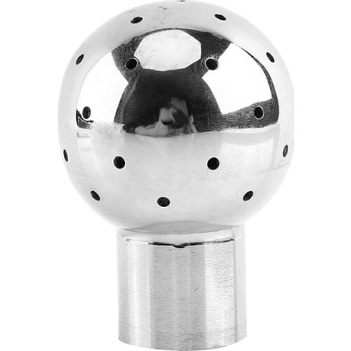 19mm 25mm 32mm 38mm 51mm 63mm OD 304 Stainless Steel Sanitary Weld Fitting Fix Spray Ball Tank Cleaning Ball Homebrew