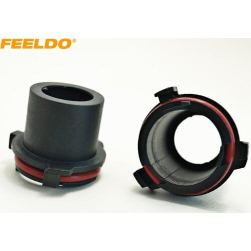 FEELDO 2Pcs Car Bulbs Socket Adapter For Opel/Vauxhall Zafira A(99-05)/Astra G(98-05) H7 HID Xenon Bulb Installation #1333