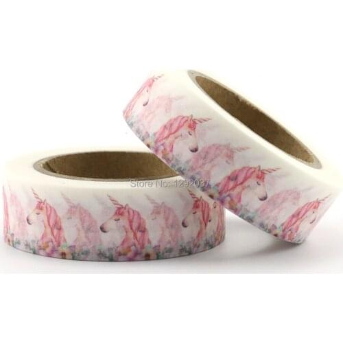 2018 Unicorn Washi Tape 10m Quality Stationery Diy Scrapbooking Photo Album Kawaii Scrapbooking Tools Paper Sticker Masking Tape