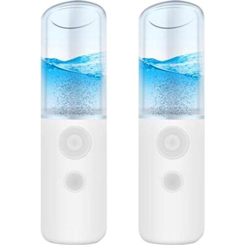 2x Handy Mini Mist Spray Atomization Hydration Moisturizing Sprayer