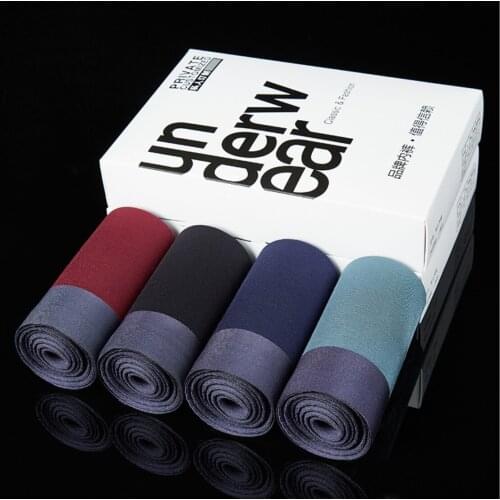 3/4pcs Set Men Boxer Shorts Soft Free For Mens Panties Men’s Underpants Male Modal Sexy Underwear Boxer Shorts Family Calecon