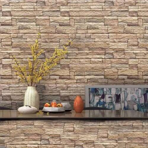 3D Brick Wall Stickers Self adhesive DIY PE Foam Wallpaper Living Room TV Background Decor Panels Kids Room Protective