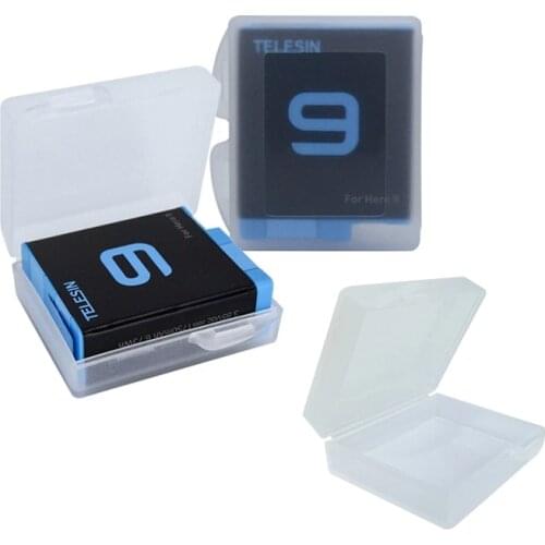 50 pcs Battery Protective Storage Box Transparent Cover Case For GoPro Hero 4 5 6 7 Sjcam Xiaomi Yi Camera accessories
