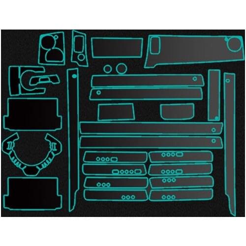 Car-Styling New Car Interior Trim Dashboard Clear Paint Protective Film Stickers for Rolls-Royce Wraith