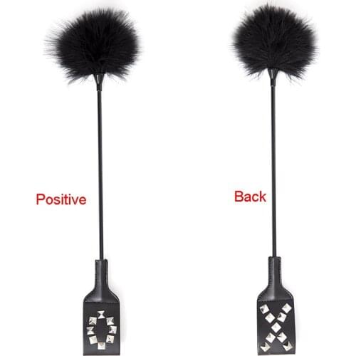 BDSM Bondage Sex Toys For Couples Woman Whip Leather Feather Flog Slave Slut Paddle Spanking Stick Fetish Exotic Adult Games