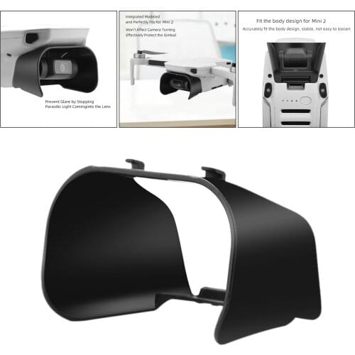 Lens Hood Sunshade Gimbal Protective Cap Case Sun Hood Shade Cover Guard for DJI Mavic Mini/Mini 2 Drone Accessories Black