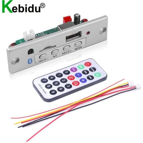 Bluetooth Car Audio Receiver MP3 WMA Decoder Board Wireless Bluetooth 12V MP3 Player USB TF FM Radio Module with Remote Control