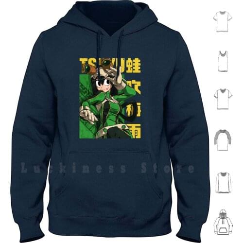 Boku No Hero Academia - Tsuyu Asui hoodies long sleeve Anime Meme Manga Light Novel Video Game Boku No Hero Academia