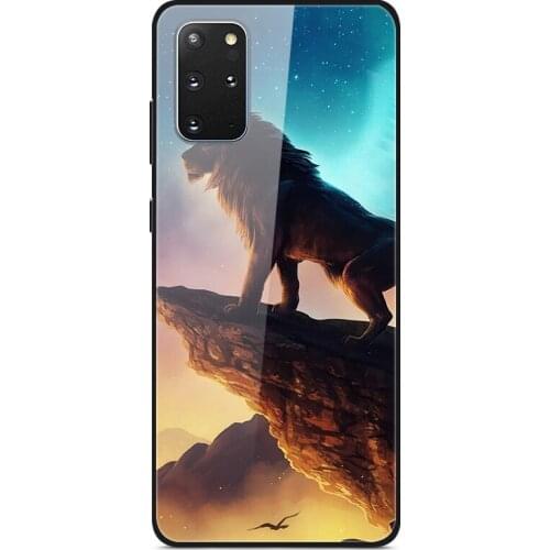 For Samsung Galaxy S20 Plus Phone Case Tempered Glass Case Back Cover Series 2