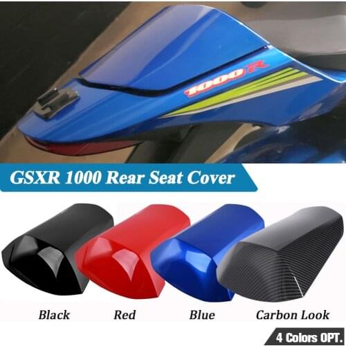 Motorcycle Rear Seat Cover Cowl Solo Fairing for Suzuki GSXR 1000 GSX-R1000 2017 2018 2019 2020 2021 GSXR1000 Pillion Carbon Red
