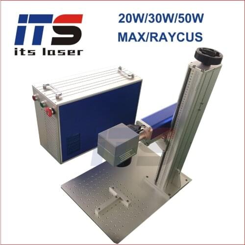 ITS No tax to Russia 20W 30W 50W desktop fiber laser marking price laser fiber machine metal laser engraving machine yeti