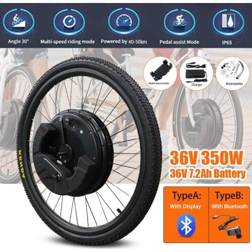 Imortor 3.0 Wireless 36V 350W Bluetooth App Front Hub Motor Wheel Motor 24" 27.5" 26"700C 29" Electric Bike Conversion Kit